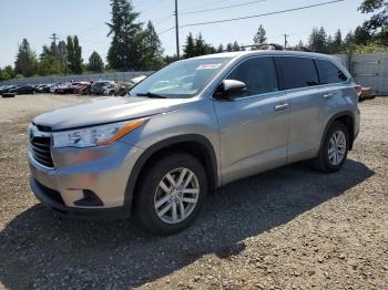  Salvage Toyota Highlander
