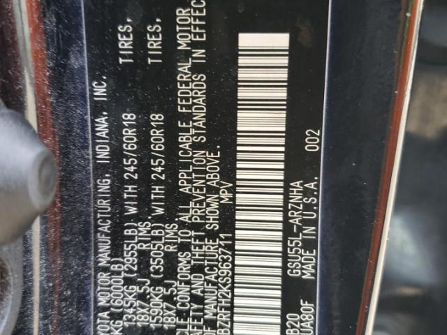 Toyota Highlander Le Image 9