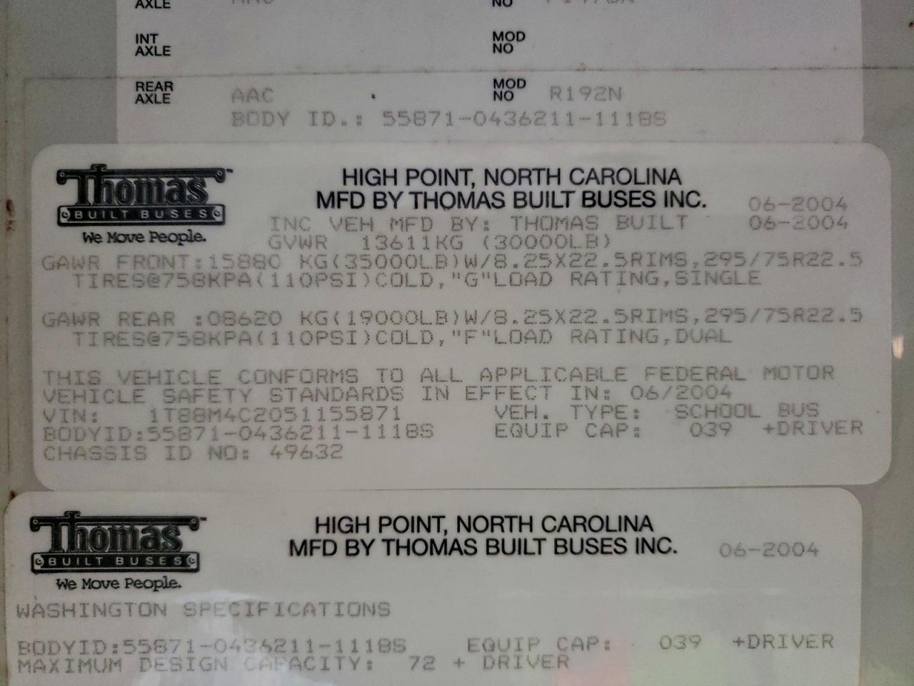 Thomas School Bus Image 3