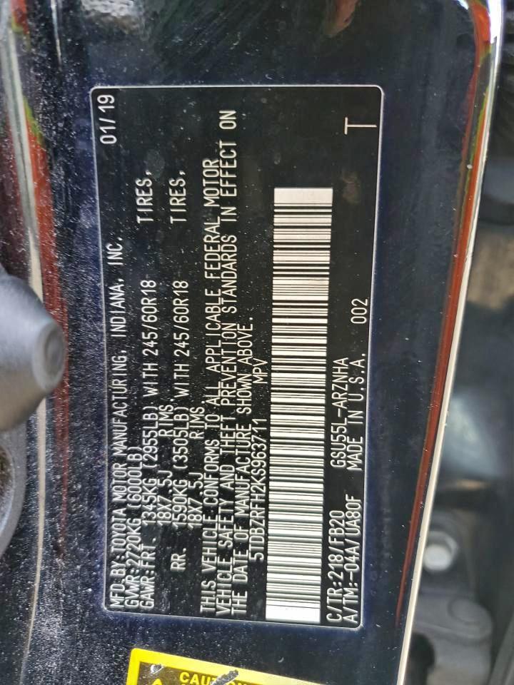 Toyota Highlander Le Image 13