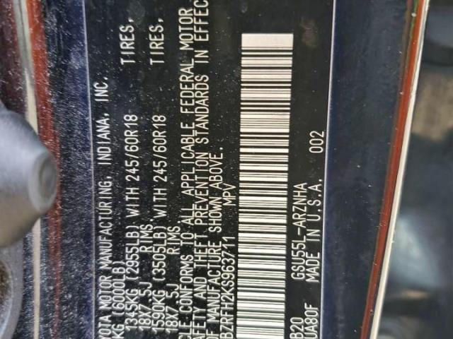 Toyota Highlander Le Image 13